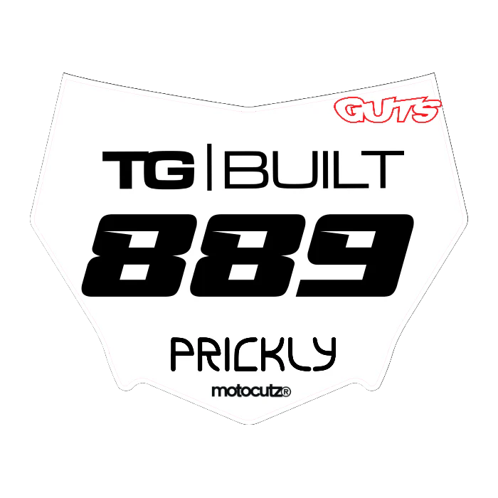 CUSTOM MOTOCUTZ FRONT PLATE DECAL