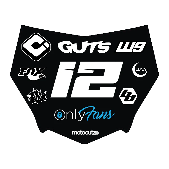 CUSTOM MOTOCUTZ FRONT PLATE DECAL