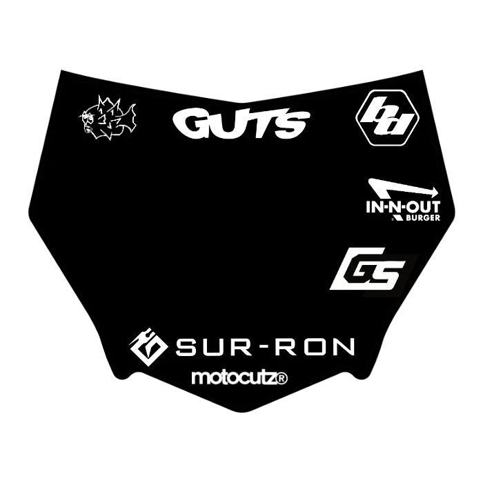 CUSTOM MOTOCUTZ FRONT PLATE DECAL