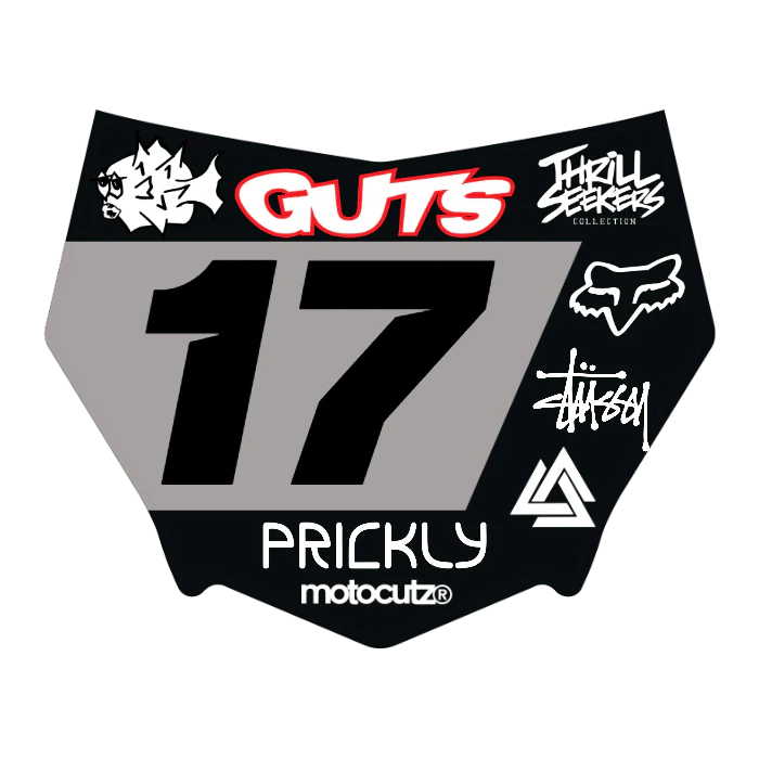 CUSTOM MOTOCUTZ FRONT PLATE DECAL