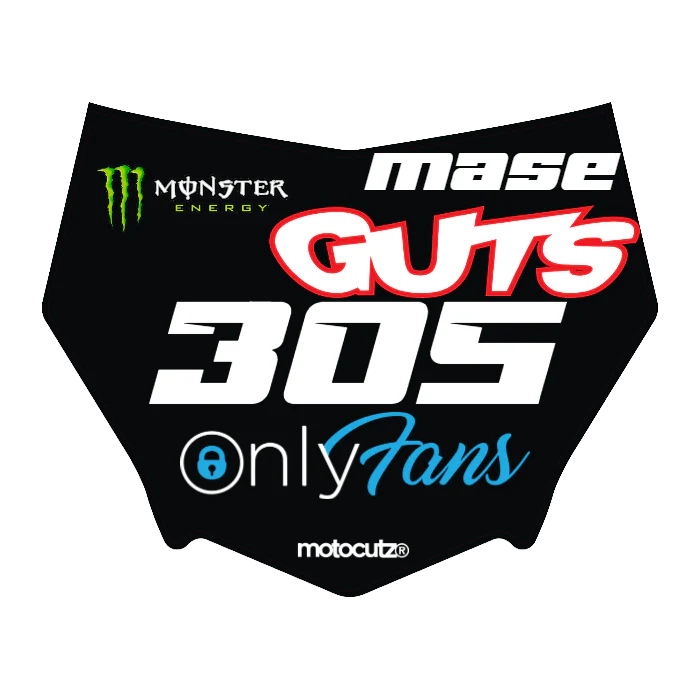 CUSTOM MOTOCUTZ FRONT PLATE DECAL