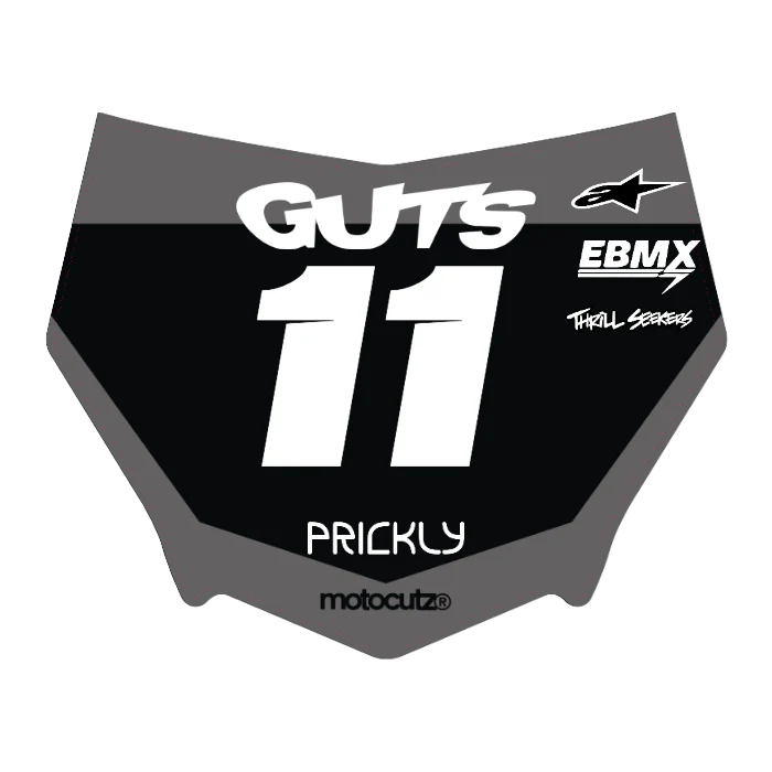 CUSTOM MOTOCUTZ FRONT PLATE DECAL