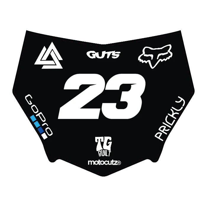 CUSTOM MOTOCUTZ FRONT PLATE DECAL