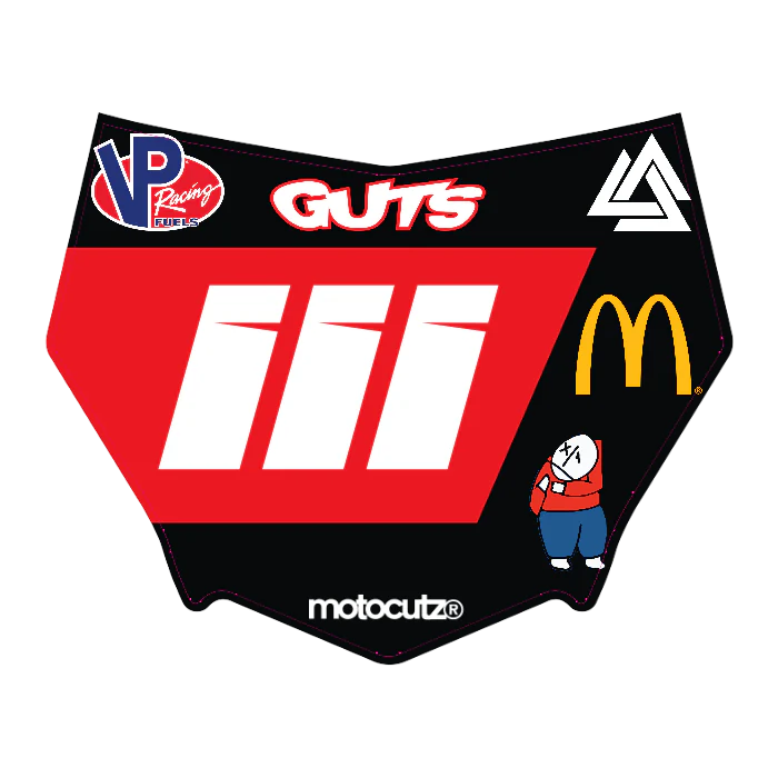 CUSTOM MOTOCUTZ FRONT PLATE DECAL
