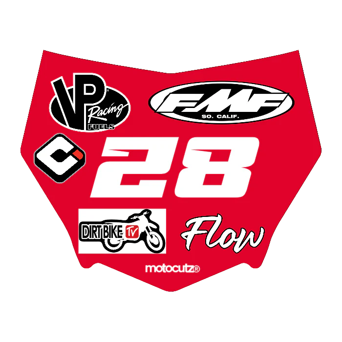 CUSTOM MOTOCUTZ FRONT PLATE DECAL