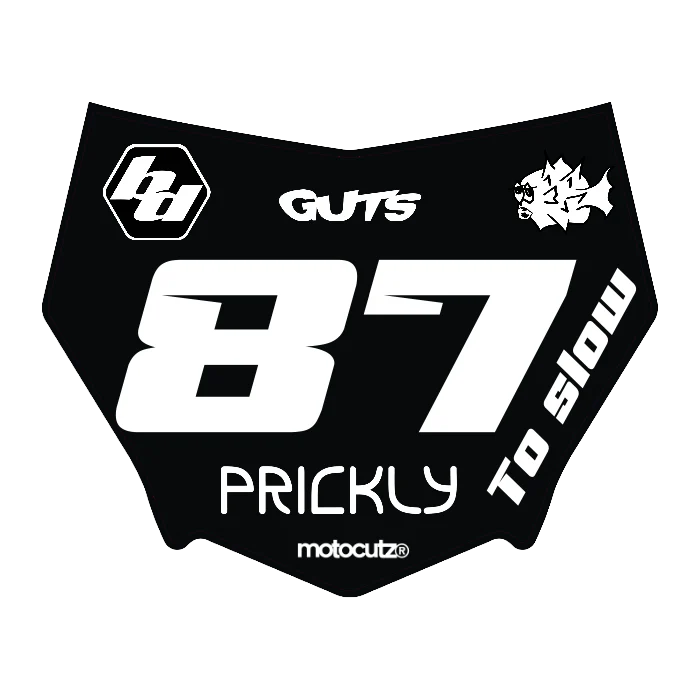 CUSTOM MOTOCUTZ FRONT PLATE DECAL