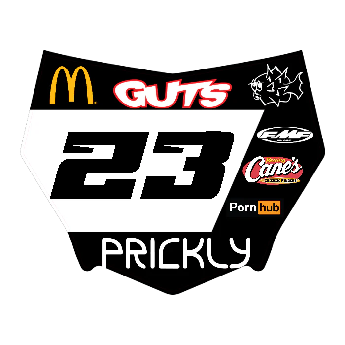 CUSTOM MOTOCUTZ FRONT PLATE DECAL