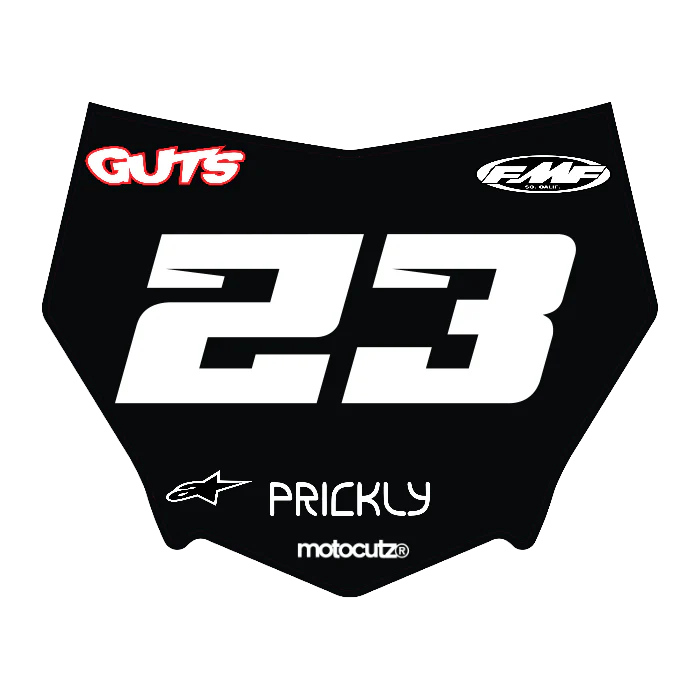 CUSTOM MOTOCUTZ FRONT PLATE DECAL