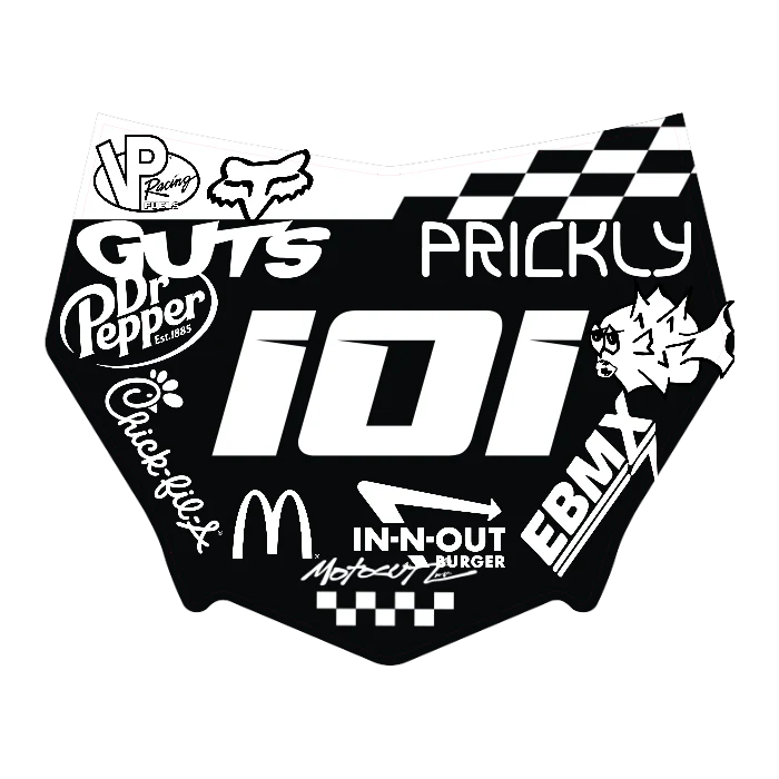 CUSTOM MOTOCUTZ FRONT PLATE DECAL