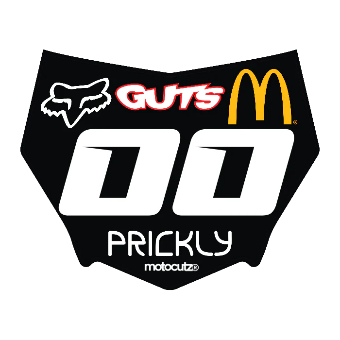 CUSTOM MOTOCUTZ FRONT PLATE DECAL