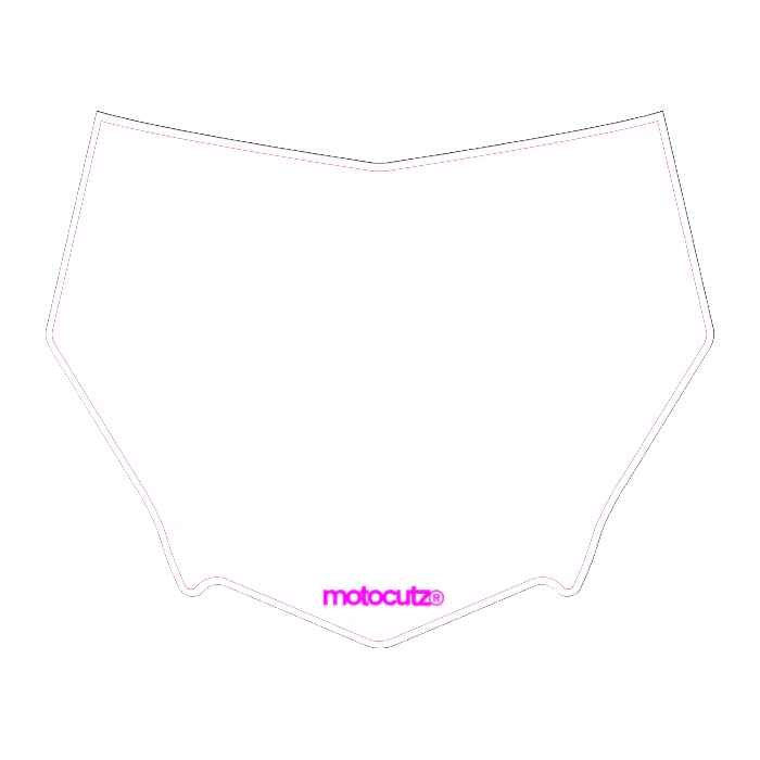 CUSTOM MOTOCUTZ FRONT PLATE DECAL