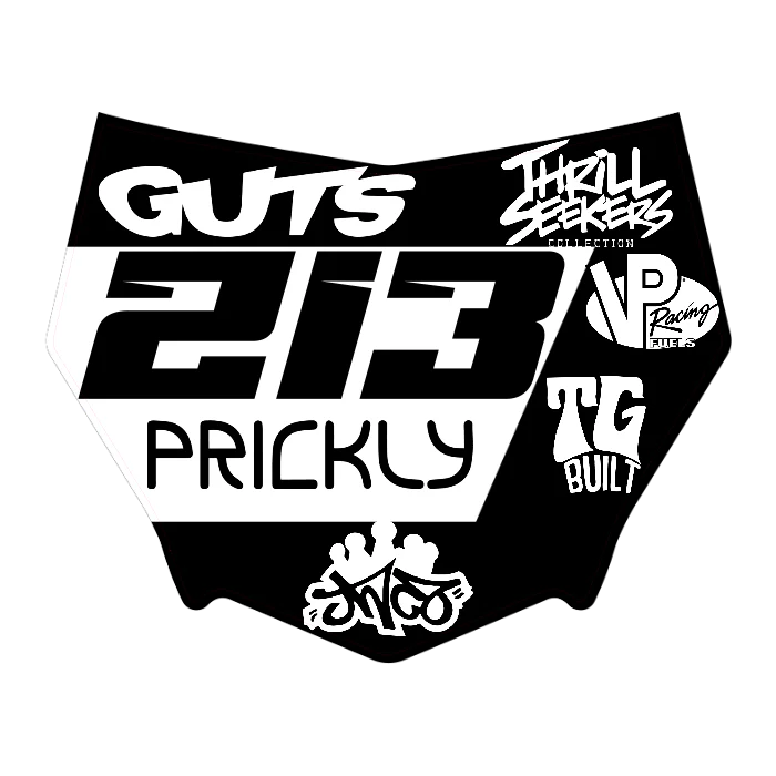 CUSTOM MOTOCUTZ FRONT PLATE DECAL