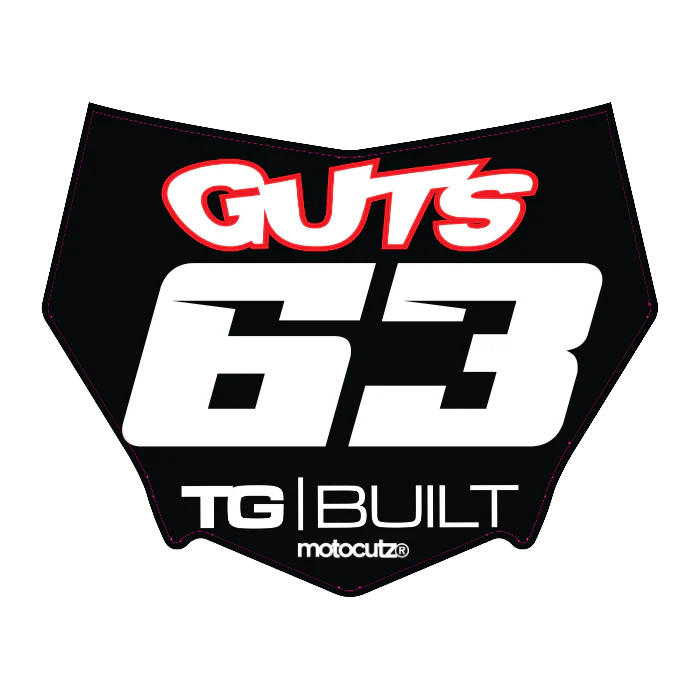 CUSTOM MOTOCUTZ FRONT PLATE DECAL