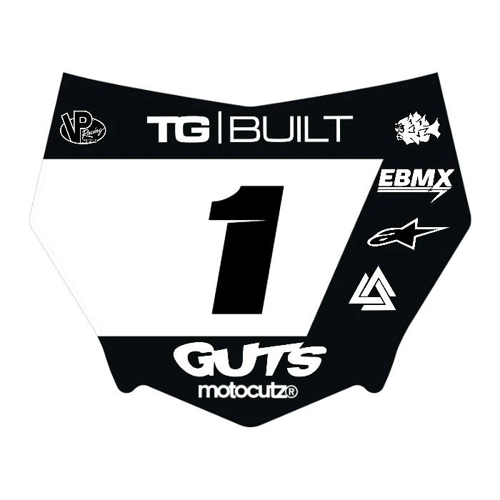 CUSTOM MOTOCUTZ FRONT PLATE DECAL