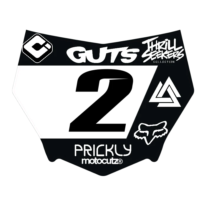 CUSTOM MOTOCUTZ FRONT PLATE DECAL