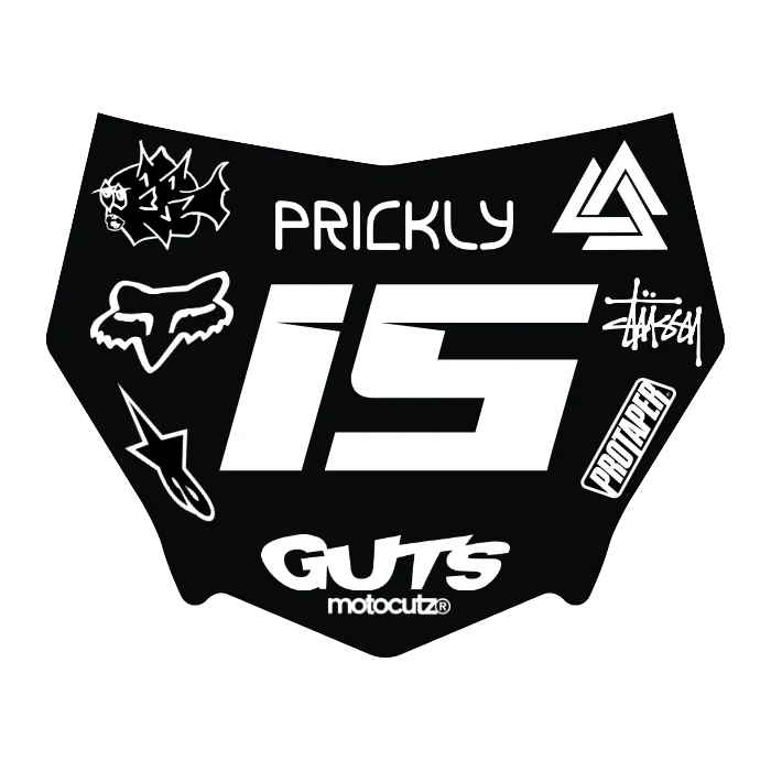 CUSTOM MOTOCUTZ FRONT PLATE DECAL