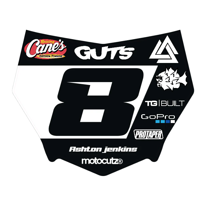 CUSTOM MOTOCUTZ FRONT PLATE DECAL