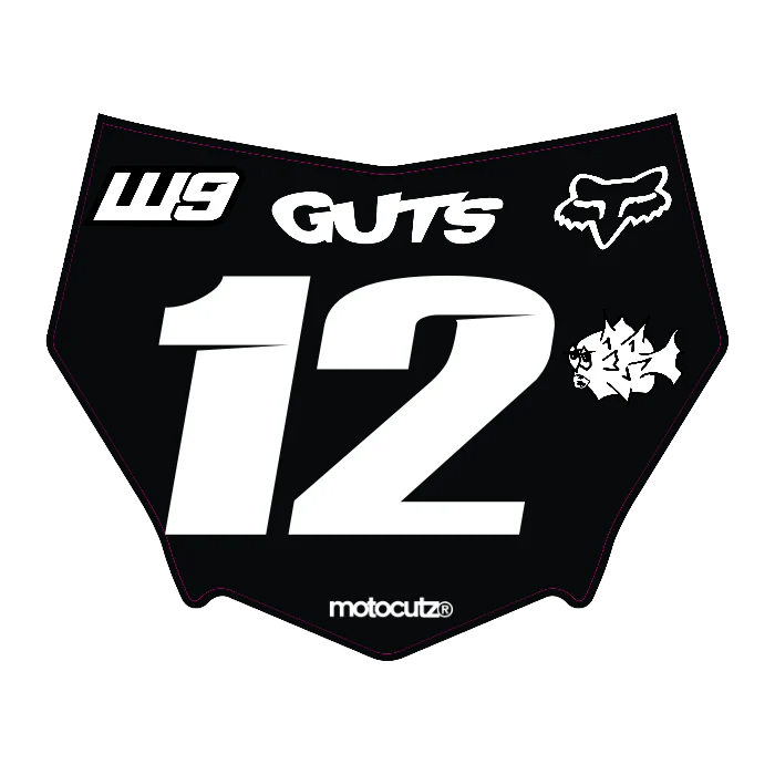 CUSTOM MOTOCUTZ FRONT PLATE DECAL