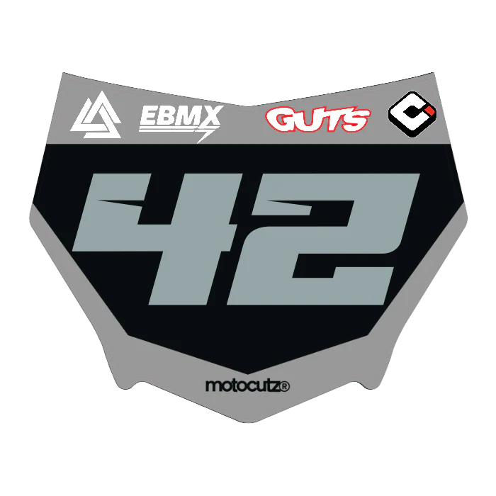 CUSTOM MOTOCUTZ FRONT PLATE DECAL