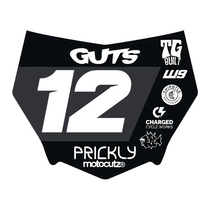 CUSTOM MOTOCUTZ FRONT PLATE DECAL