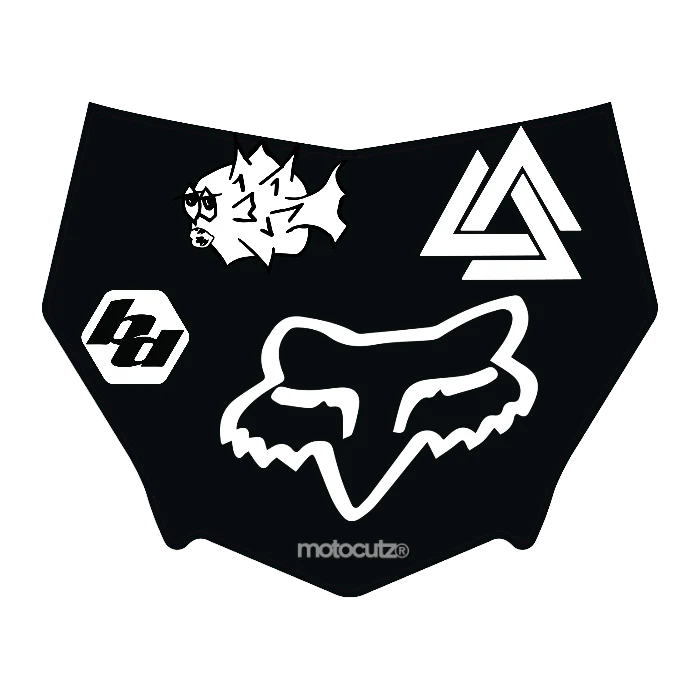 CUSTOM MOTOCUTZ FRONT PLATE DECAL