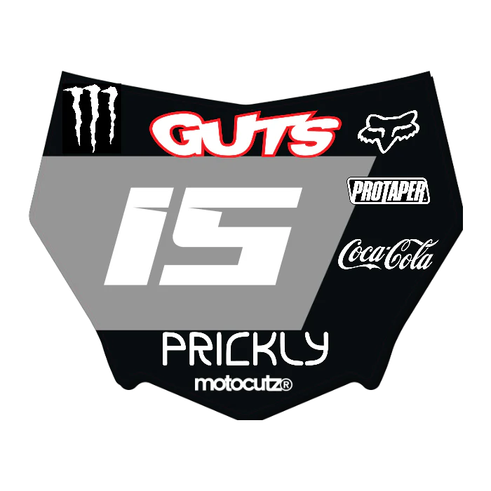 CUSTOM MOTOCUTZ FRONT PLATE DECAL