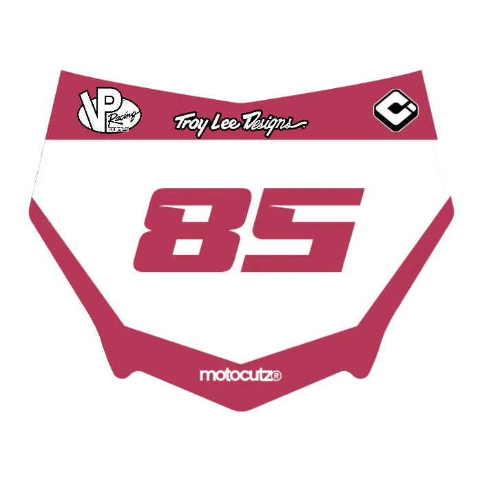 CUSTOM MOTOCUTZ FRONT PLATE DECAL