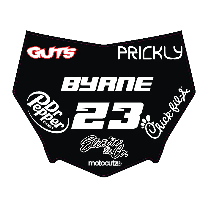 CUSTOM MOTOCUTZ FRONT PLATE DECAL