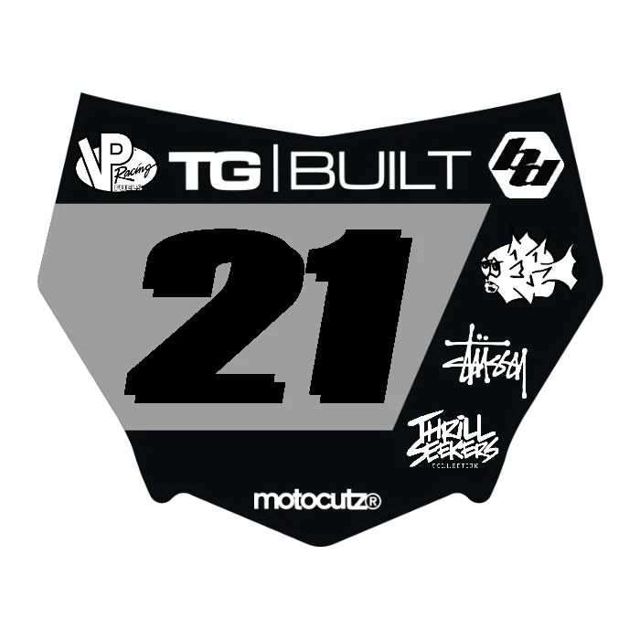 CUSTOM MOTOCUTZ FRONT PLATE DECAL