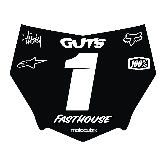 CUSTOM MOTOCUTZ FRONT PLATE DECAL