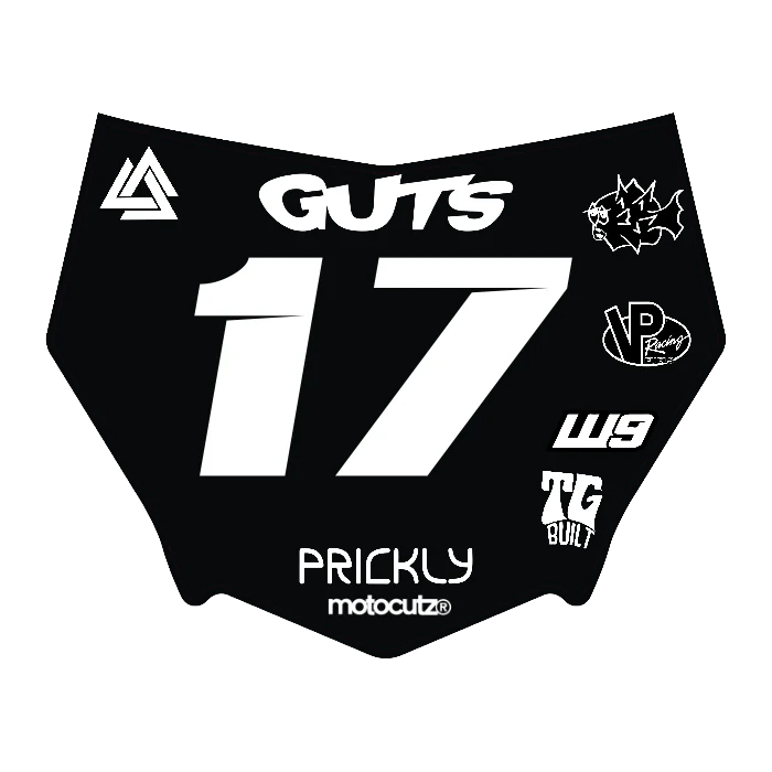 CUSTOM MOTOCUTZ FRONT PLATE DECAL