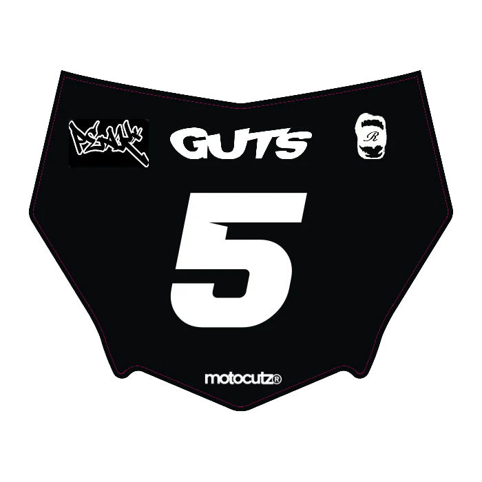 CUSTOM MOTOCUTZ FRONT PLATE DECAL
