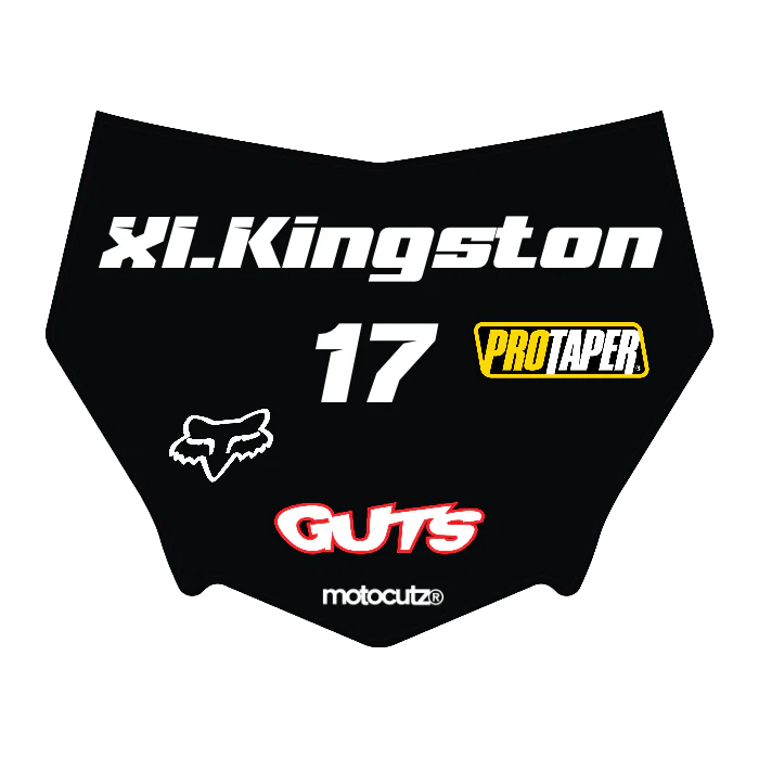 CUSTOM MOTOCUTZ FRONT PLATE DECAL