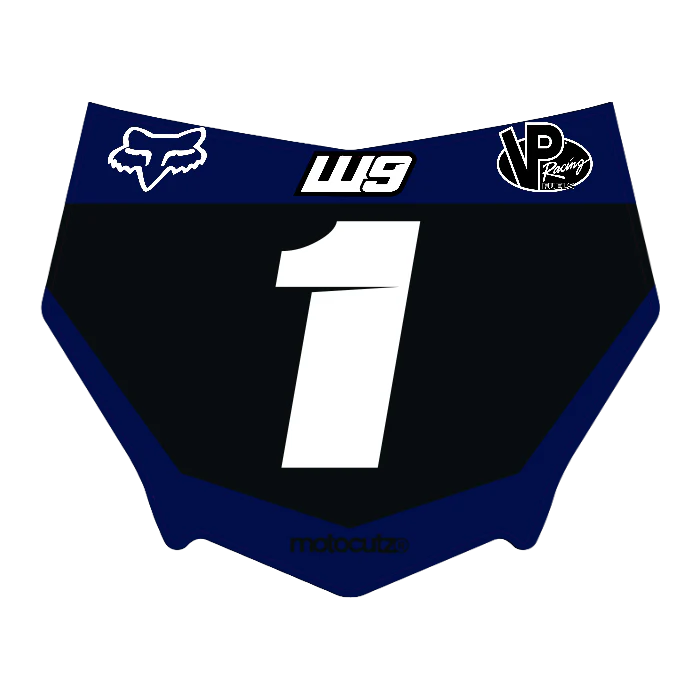 CUSTOM MOTOCUTZ FRONT PLATE DECAL