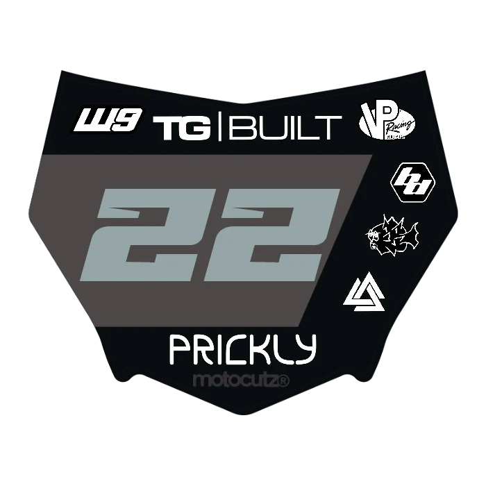 CUSTOM MOTOCUTZ FRONT PLATE DECAL