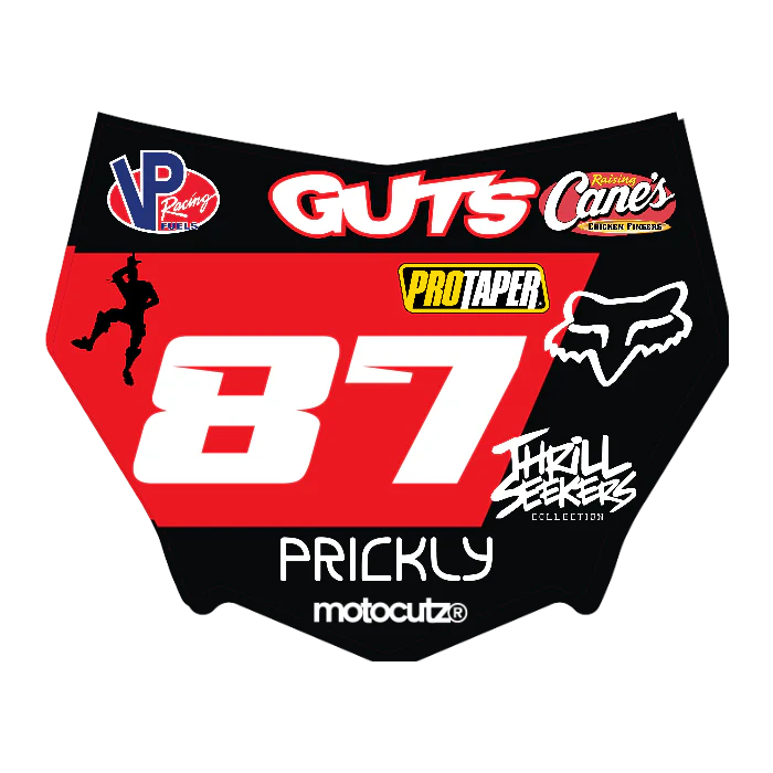 CUSTOM MOTOCUTZ FRONT PLATE DECAL