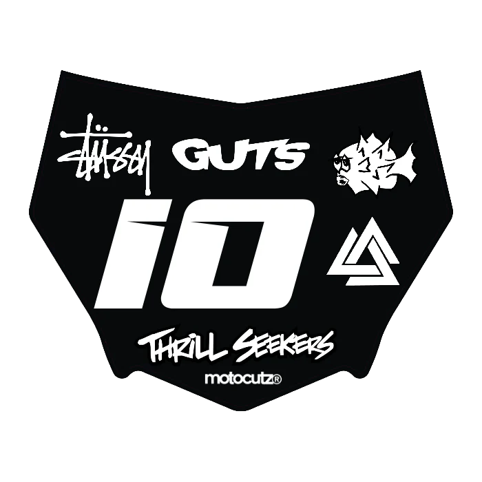 CUSTOM MOTOCUTZ FRONT PLATE DECAL