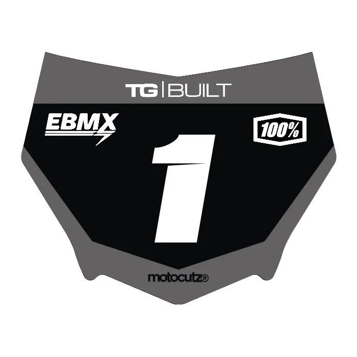 CUSTOM MOTOCUTZ FRONT PLATE DECAL
