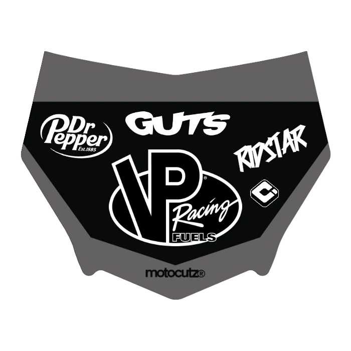 CUSTOM MOTOCUTZ FRONT PLATE DECAL