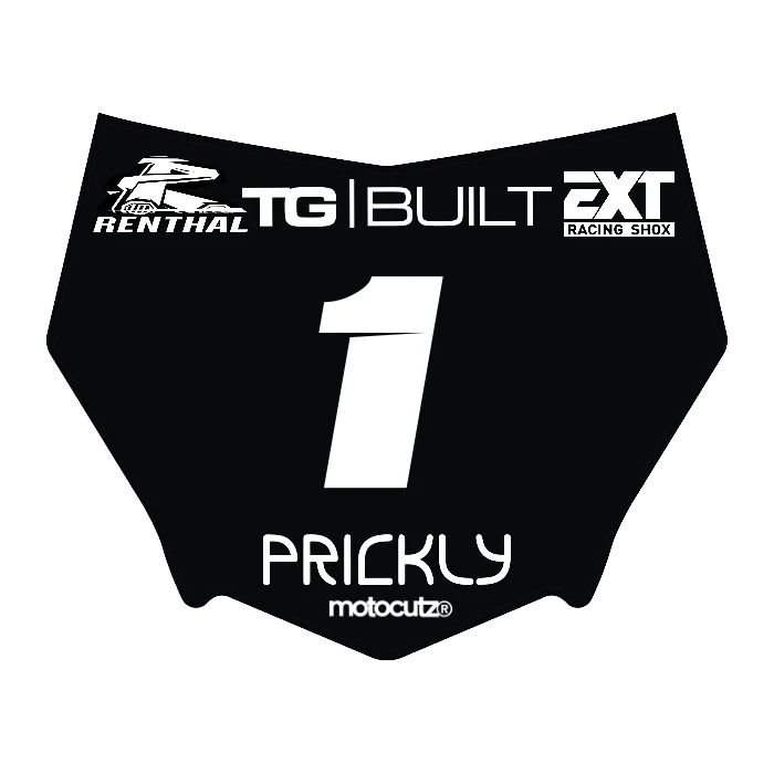 CUSTOM MOTOCUTZ FRONT PLATE DECAL