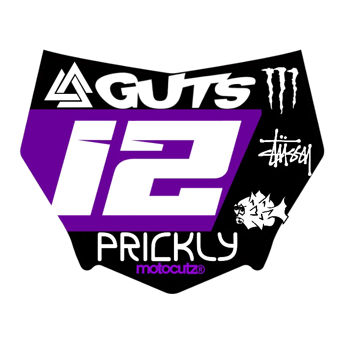 CUSTOM MOTOCUTZ FRONT PLATE DECAL