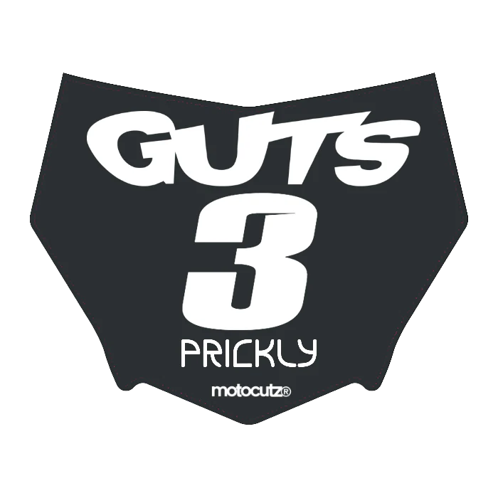 CUSTOM MOTOCUTZ FRONT PLATE DECAL