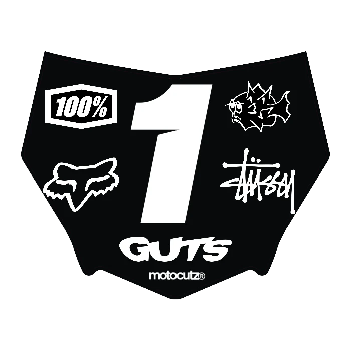 CUSTOM MOTOCUTZ FRONT PLATE DECAL