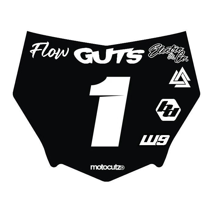 CUSTOM MOTOCUTZ FRONT PLATE DECAL