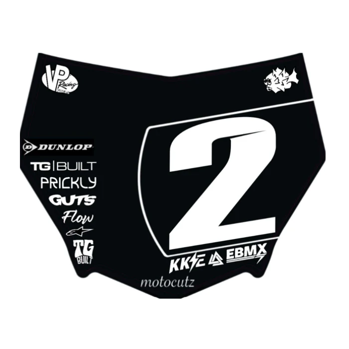 CUSTOM MOTOCUTZ FRONT PLATE DECAL