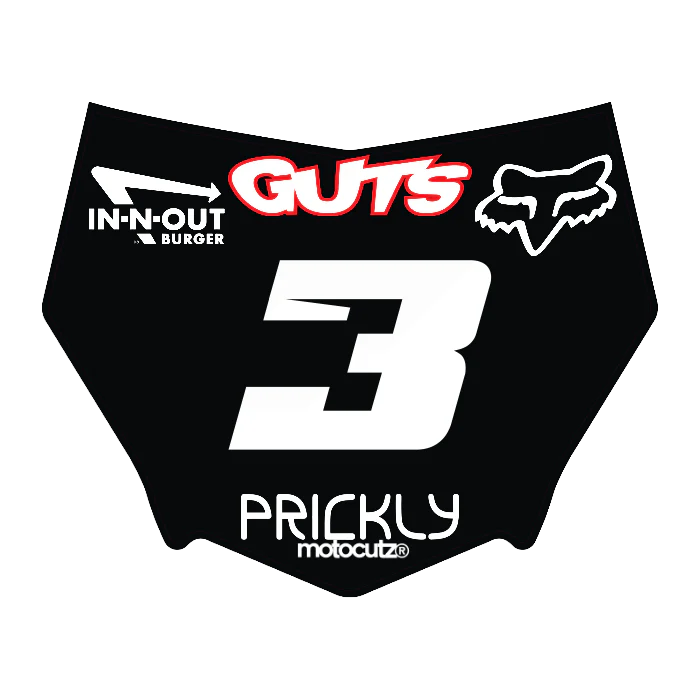 CUSTOM MOTOCUTZ FRONT PLATE DECAL