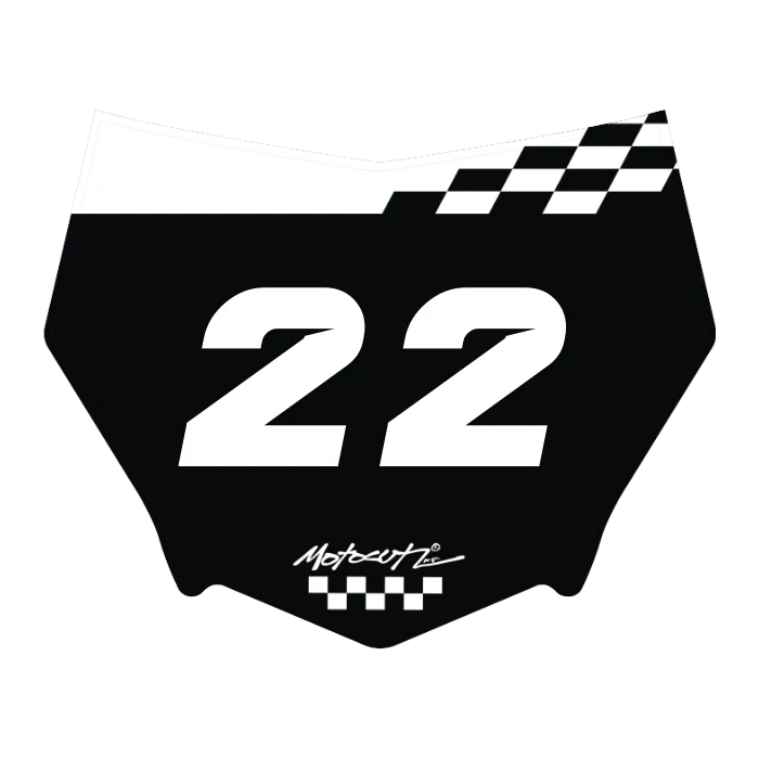 CUSTOM MOTOCUTZ FRONT PLATE DECAL