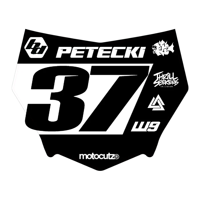 CUSTOM MOTOCUTZ FRONT PLATE DECAL