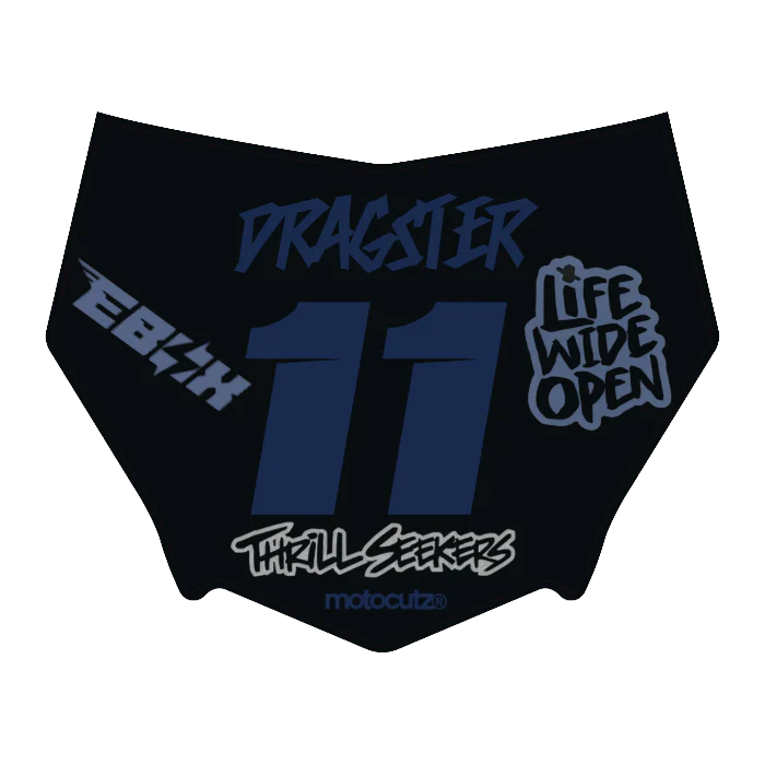 CUSTOM MOTOCUTZ FRONT PLATE DECAL
