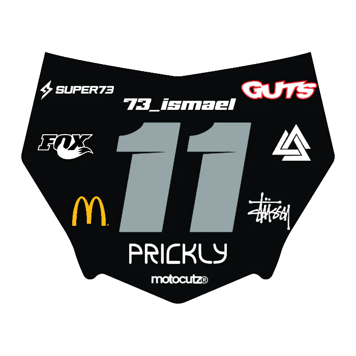 CUSTOM MOTOCUTZ FRONT PLATE DECAL
